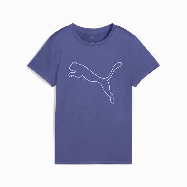 TAD ESSENTIALS Logo Tee Women, Blue Crystal, large-ZAF