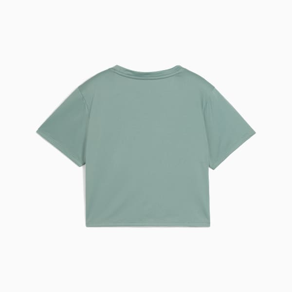 TAD ESSENTIALS Baby Tee Women, Green Moon, large-ZAF