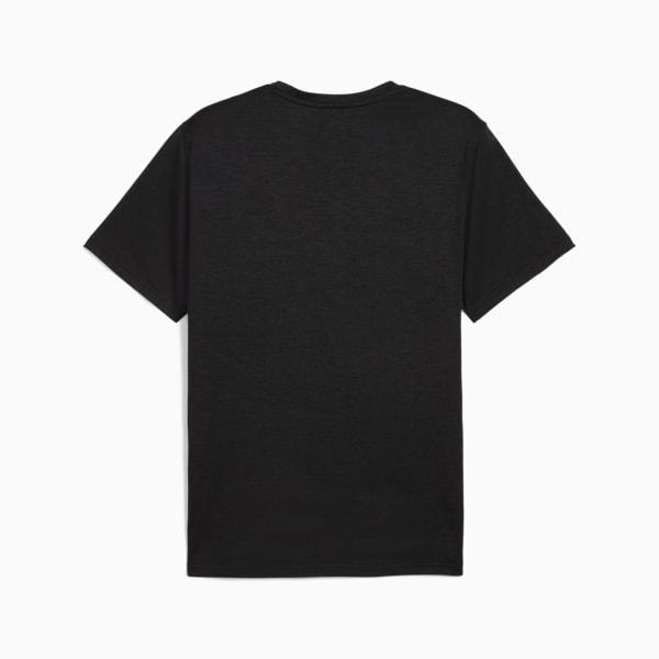 TAD ESSENTIALS Heather Cat Tee Men, PUMA Black Heather, large-ZAF