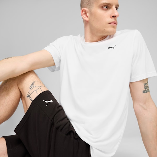 TAD ESSENTIALS Solid Cat Tee Men, PUMA White, large-ZAF