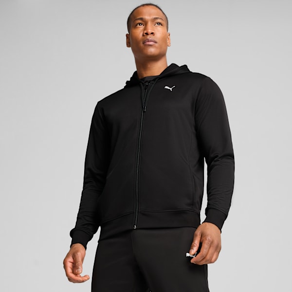 Campera Train All Day Essentials PWRfleece para hombre, PUMA Black, large-ARG