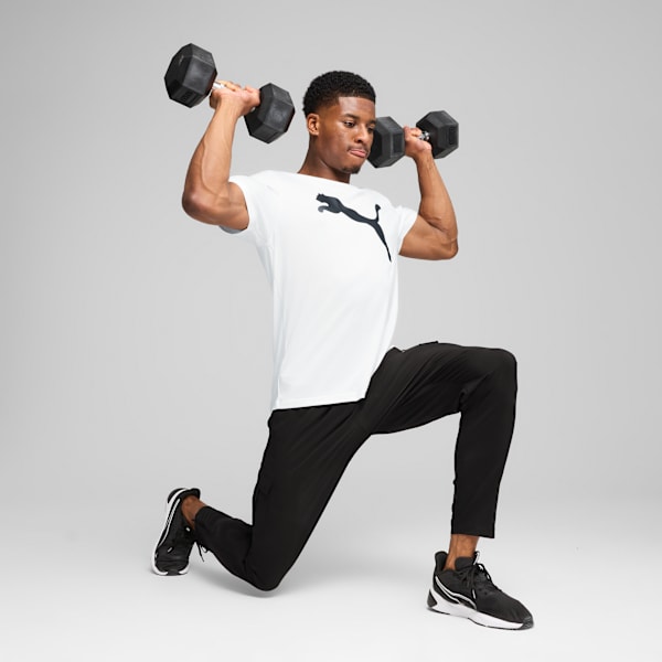 Playera Train All Day Essentials Solid Big Cat para hombre, PUMA White, large-MEX