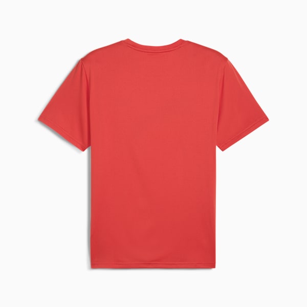 TAD ESSENTIALS Solid Cat Tee Men, Red Fire, large-ZAF