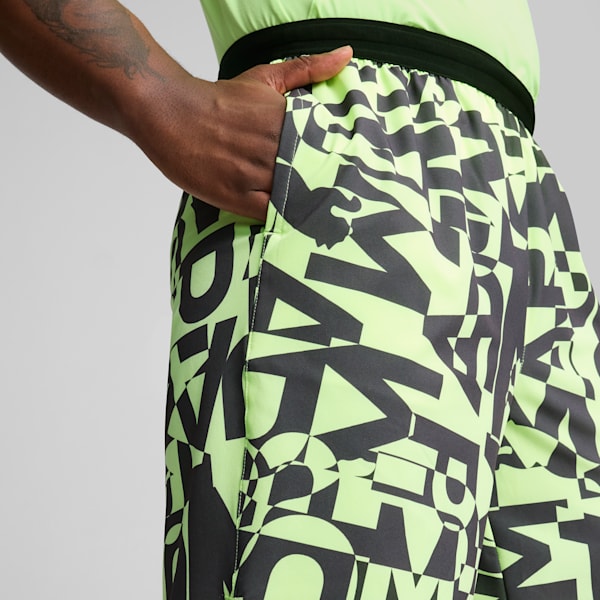 7" Graphic Stretch Woven Shorts Men, Galactic Gray, large-ZAF