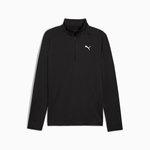 Remera con cierre Train All Day TECH para hombre, PUMA Black, large-ARG