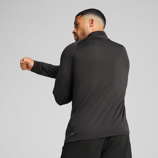 Remera con cierre Train All Day TECH para hombre, PUMA Black, large-ARG