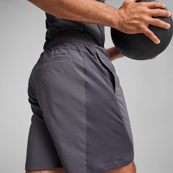 TAD TECH Fabric Mix Shorts Men, Galactic Gray, large-ZAF