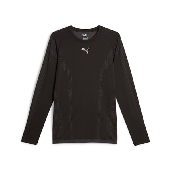 Remera de entrenamiento manga larga., PUMA Black, large-ARG