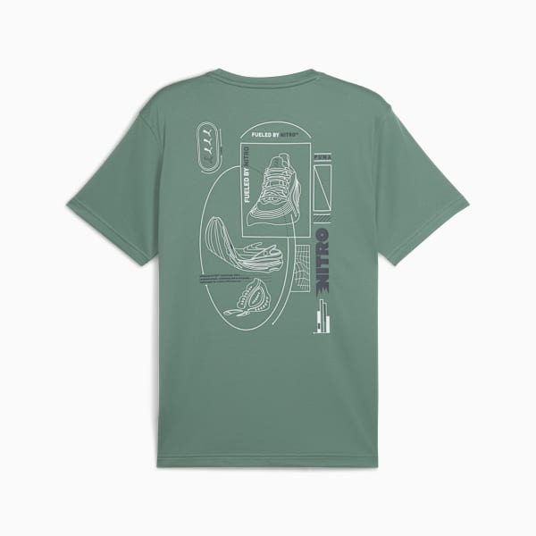 Remera de running Graphics NITRO™ para hombre, Green Moon, large-ARG