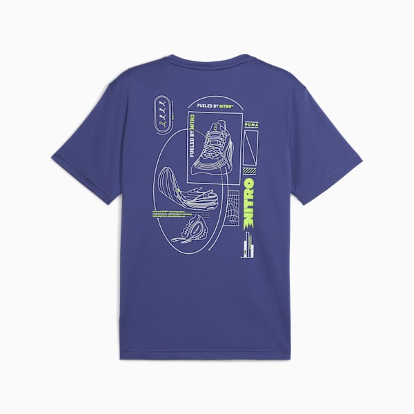 Remera de running Graphics NITRO™ para hombre, Blue Crystal, large-ARG