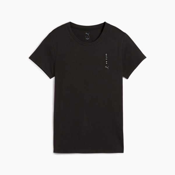 Playera de running Graphics Club para mujer, PUMA Black, large-MEX