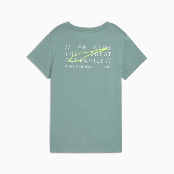 Playera de running Graphics Club para mujer, Green Moon, large-MEX
