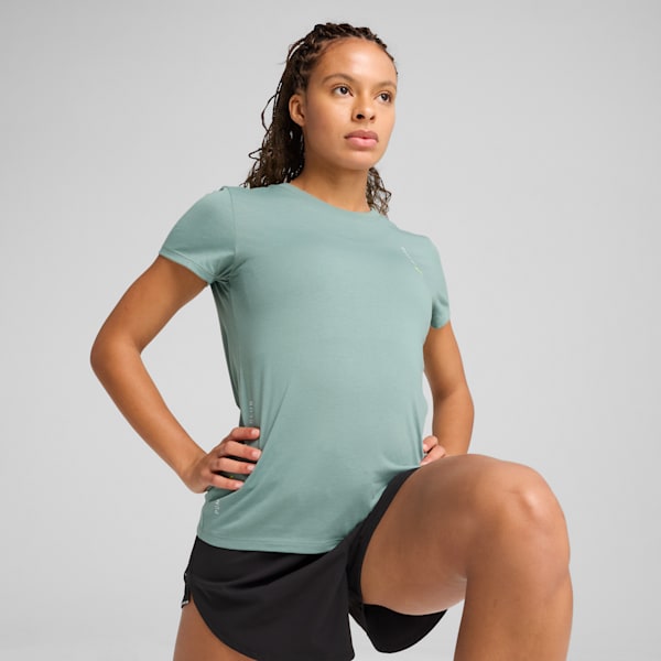 Playera de running Graphics Club para mujer, Green Moon, large-MEX