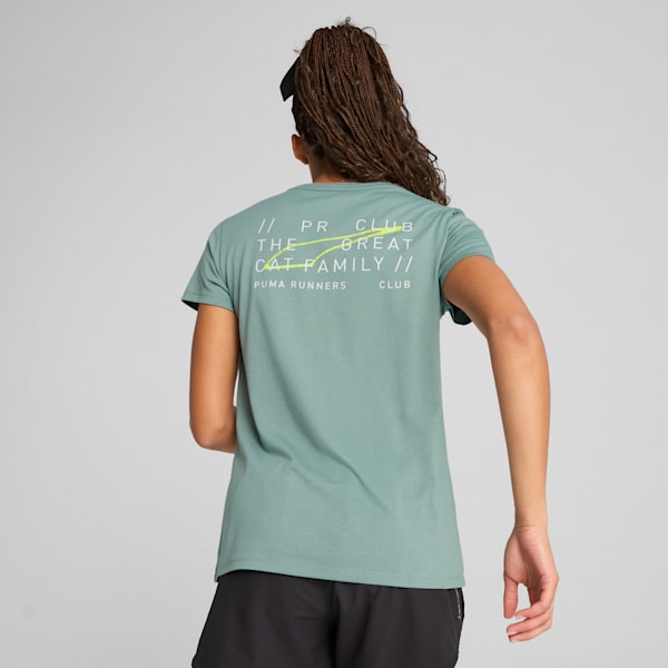Playera de running Graphics Club para mujer, Green Moon, large-MEX