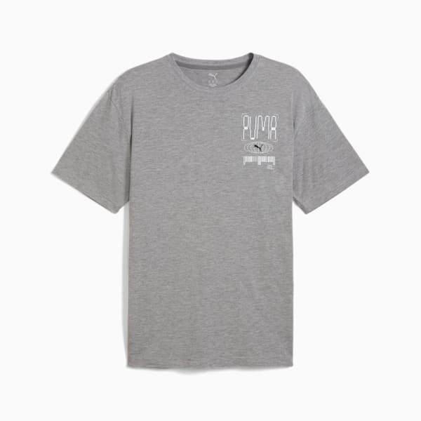 Playera de entrenamiento Graphics Illustration para mujer, Medium Gray Heather, large-MEX