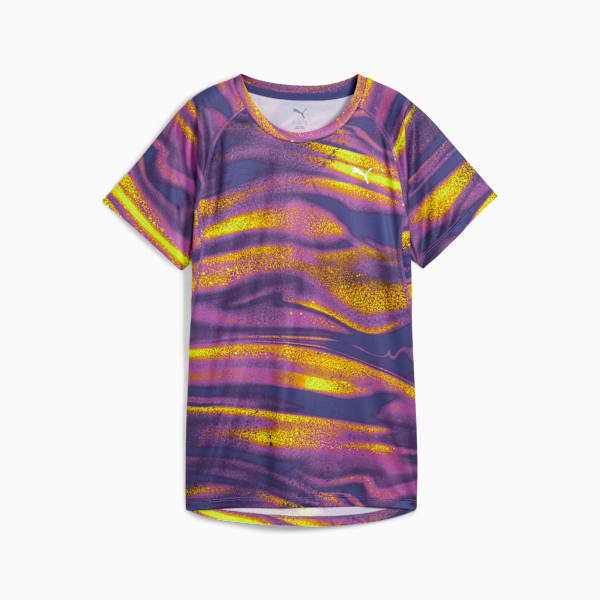 VELOCITY All-Over-Print Running Tee Women, Wild Berry, large-ZAF