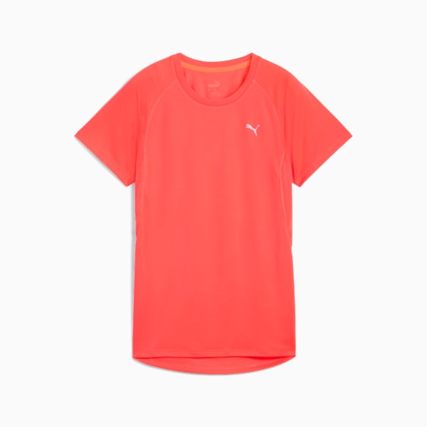 VELOCITY Running Tee Women, Glowing Red, large-MEX