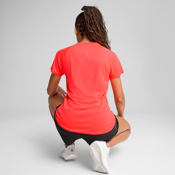 VELOCITY Running Tee Women, Glowing Red, large-MEX
