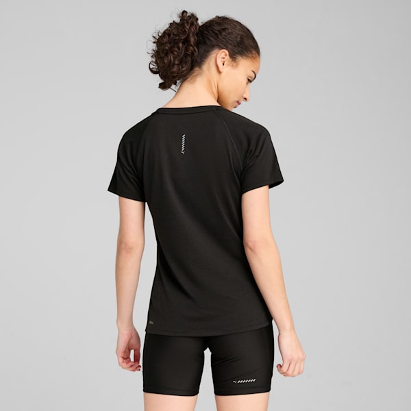 VELOCITY Tri-Blend Running Tee Women, PUMA Black, large-ZAF
