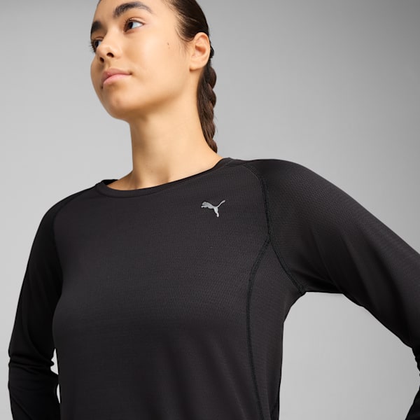 VELOCITY Long Sleeve Running Top Women, PUMA Black, large-ZAF