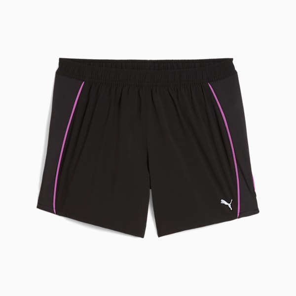 VELOCITY 5" Running Shorts Women, PUMA Black-Wild Berry, large-ZAF