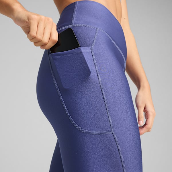 VELOCITY Running Tights Women, Blue Crystal, large-ZAF