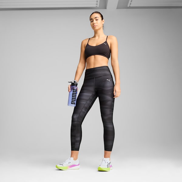 VELOCITY All-Over Print Running Tights Women, PUMA Black, large-ZAF