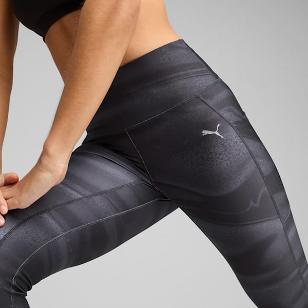 VELOCITY All-Over Print Running Tights Women, PUMA Black, large-ZAF