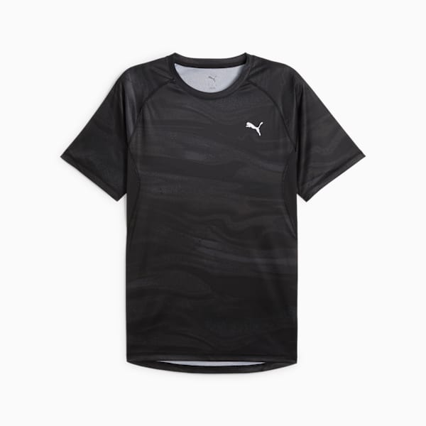 Playera de running estampada VELOCITY para hombre, PUMA Black, large-MEX
