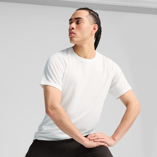 Camiseta para correr con combinación de tres tejidos para hombre RUN VELOCITY, PUMA White, large-MEX