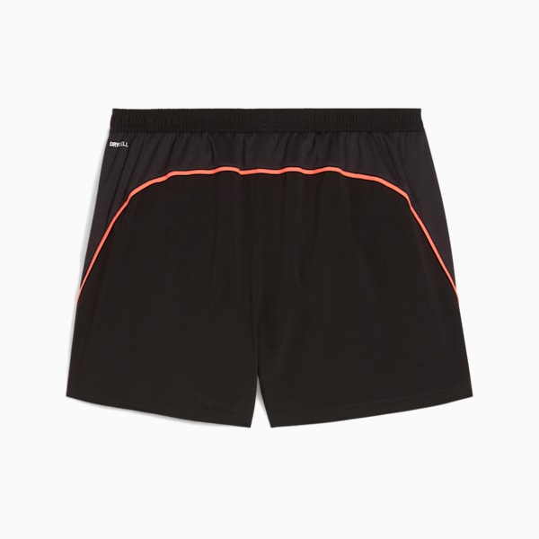 VELOCITY 5" Running Shorts Men, PUMA Black-Glowing Red, large-ZAF