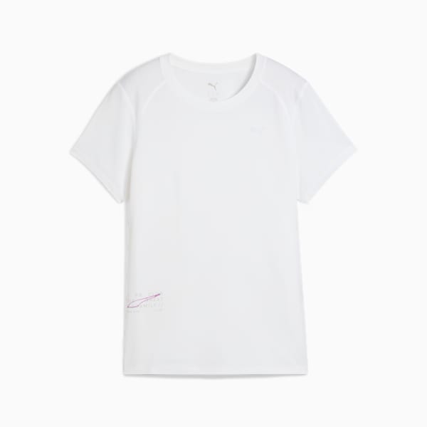 Remera PUMA RUN Mesh para mujer, PUMA White, large-ARG