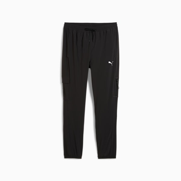 Pantalones tejidos para hombre Flex Trend PUMA, PUMA Black, large-ARG