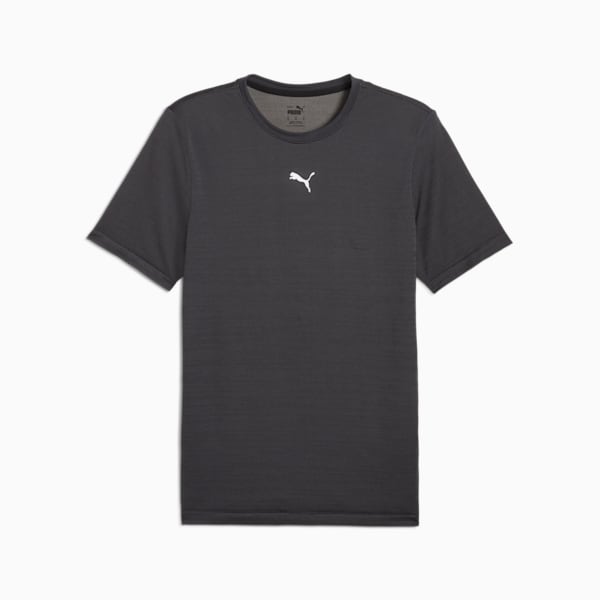 Playera Train All Day TECH Seamless para hombre, Galactic Gray-PUMA Black-Tonal Jacquard, large-MEX