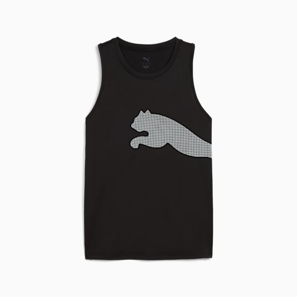 Train All Day Big Logo Tank Women, PUMA Black, large-ZAF