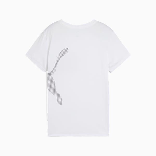 Train All Day Big Logo Tee Women, PUMA White, large-ZAF