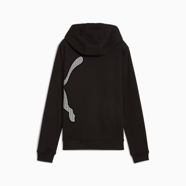 Train All Day Big Logo Hoodie Women, PUMA Black, large-ZAF