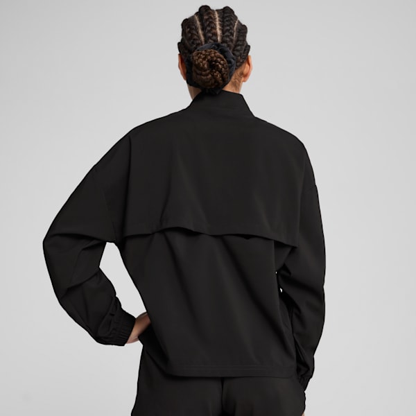 PUMA STRONG Woven Jacket Women, PUMA Black, large-ZAF