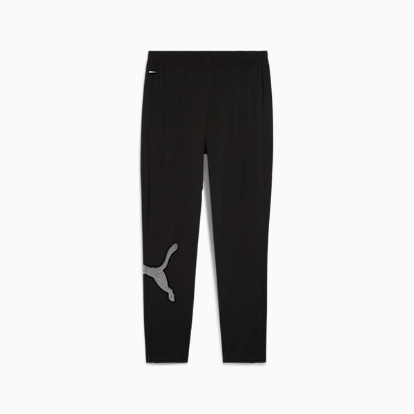 Train All Day Big Logo Woven Pants Men, PUMA Black, large-ZAF
