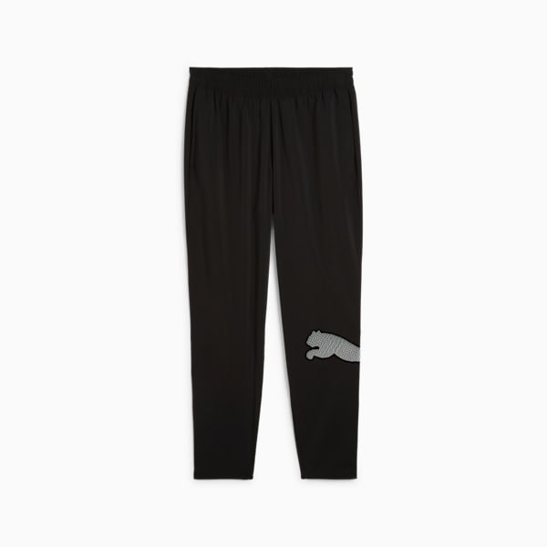 Train All Day Big Logo Woven Pants Men, PUMA Black, large-ZAF