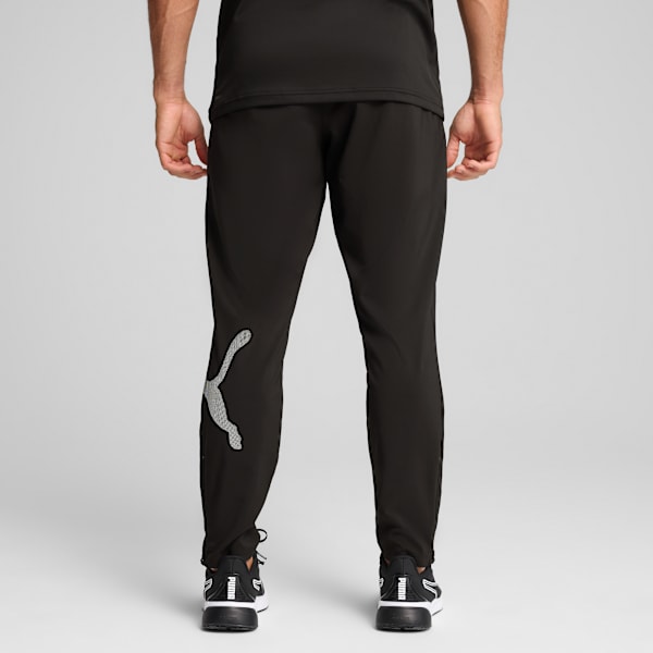 Train All Day Big Logo Woven Pants Men, PUMA Black, large-ZAF