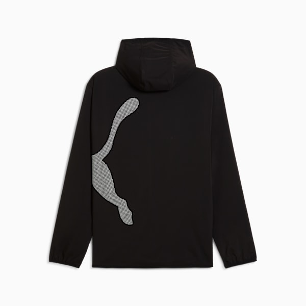 Train All Day Big Logo Woven Jacket Men, PUMA Black, large-ZAF