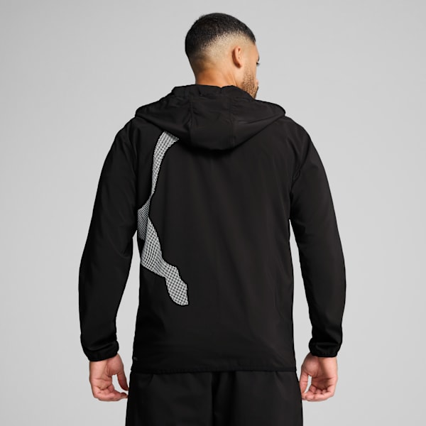 Train All Day Big Logo Woven Jacket Men, PUMA Black, large-ZAF