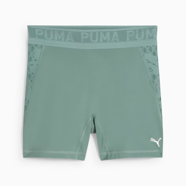 Leggings cortos con encaje para mujer, Green Moon, large-MEX