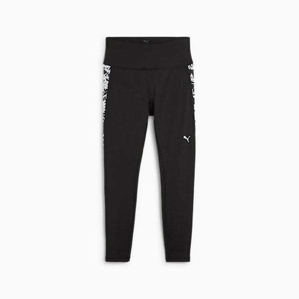Calzas 7/8 estampadas TROPICAL para mujer, PUMA Black-AW-048284-0001, large-ARG