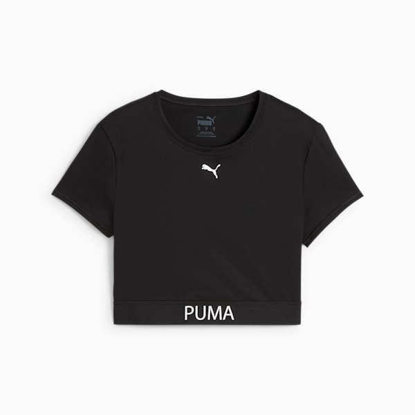 Crop top PUMA STRONG para mujer, PUMA Black, large-ARG
