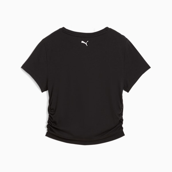 TROPICAL Graphic Fashion Crop Tee Women, PUMA Black, large-ZAF