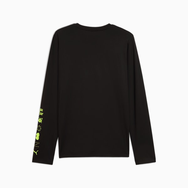 PUMA x HYROX CLOUDSPUN Long-Sleeve Tee Men, PUMA Black, large-ZAF