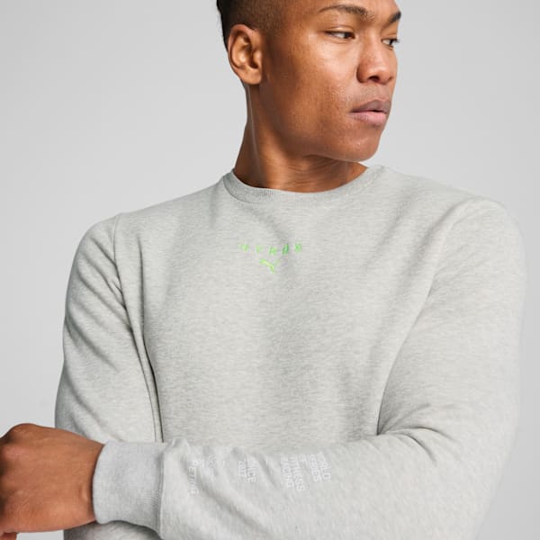 Buzo PUMA x HYROX Heavyweight para hombre, Light Gray Heather, large-ARG