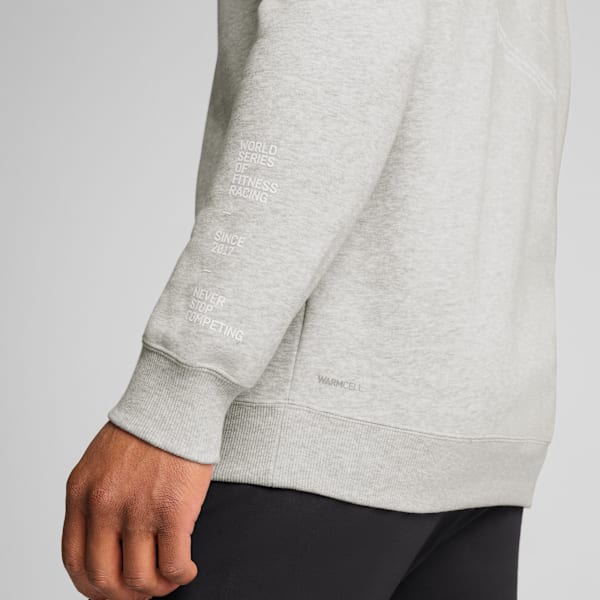 Buzo PUMA x HYROX Heavyweight para hombre, Light Gray Heather, large-ARG